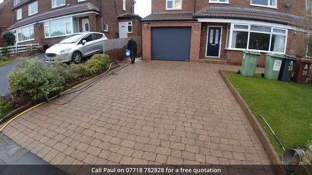Jet washed driveway and patio in Horsforth Leeds comes up spangley! @jetreadyuk смотреть онлайн