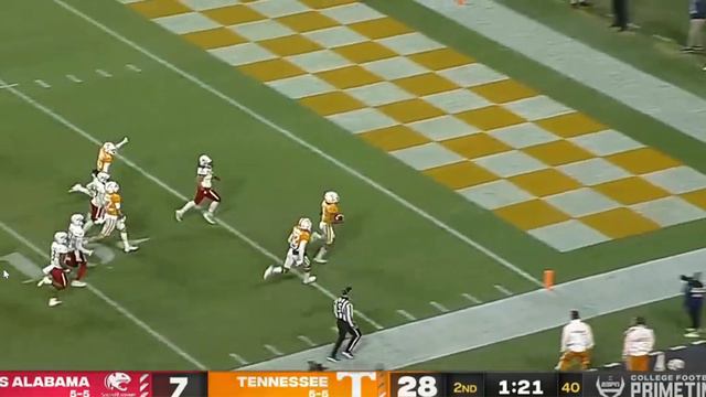 Velus Jones’ 96-yard kickoff return TD against South Alabama смотреть онлайн