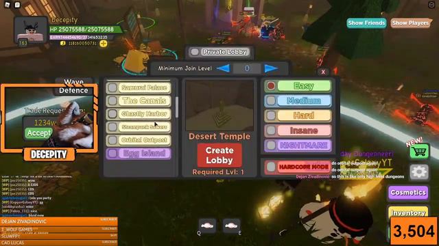 🔥DUNGEON QUEST NEW LAVA DUNGEON UPDATE SOON🔥 | 🔴ROBLOX LIVE🔴 смотреть онлайн