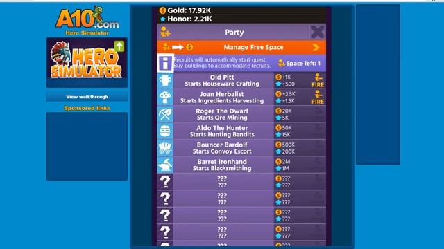 играем в Hero simulator смотреть онлайн