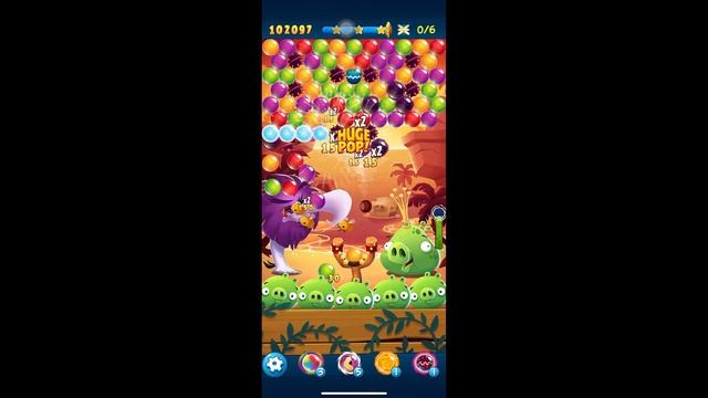 AB POP angry Birds Level 54-55 game play Win Win with high score!! смотреть онлайн