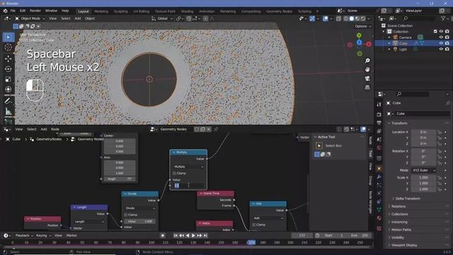 Stylized Black Hole / Galaxy using Simulation Nodes - Blender Tutorial смотреть онлайн