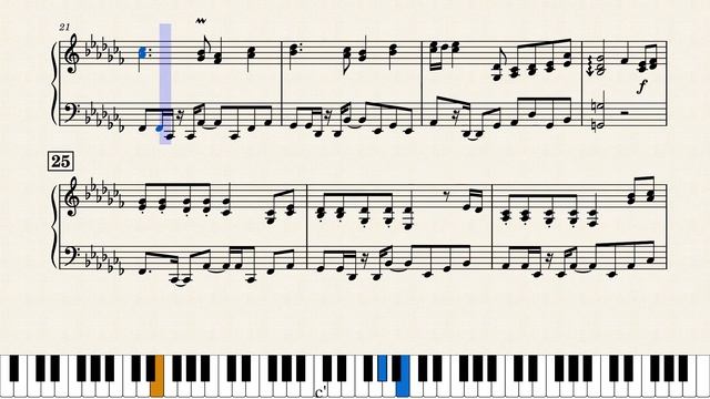 Deltarune - Game Main Theme (Piano Sketch Sheet Music) смотреть онлайн