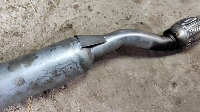 УСТАНОВКА ГОФРЫ НА ГЛУШИТЕЛЬ ОКА. ЗАМЕНА РЕЗОНАТОРА И ГЛУШИТЕЛЯ ⚡ смотреть онлайн