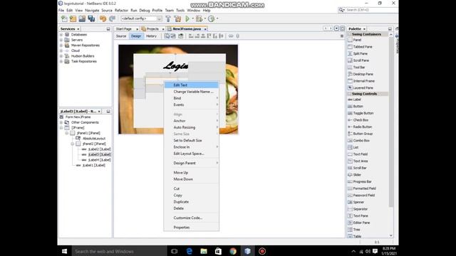 How to Design Login Page in JAVA ? | Neatbeans | Java смотреть онлайн