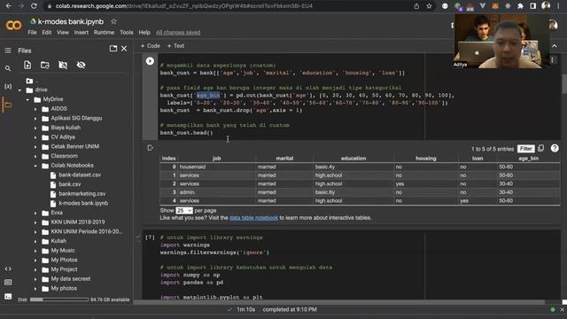 Implementasi clusterisasi k-modes dengan dataset nasabah bank menggunkan bahasa pemrograman python смотреть онлайн