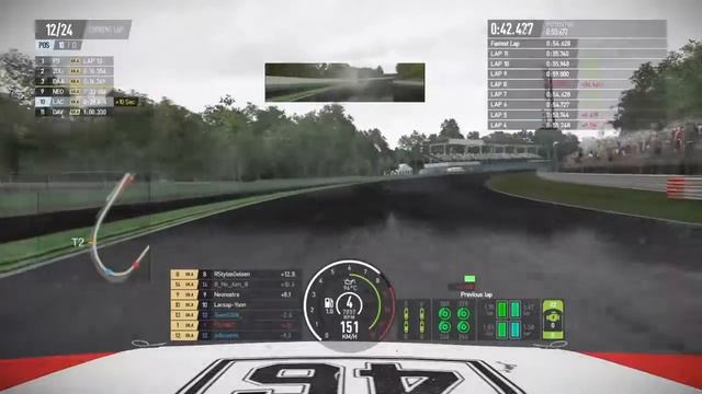 DC-SimRacing | PJC2 | Classic DTM | Audi V8 DTM | Race 2 (Wet) | Monza Short | P6~P10 смотреть онлайн