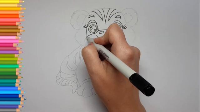 Как нарисовать Тигренка смотреть онлайн