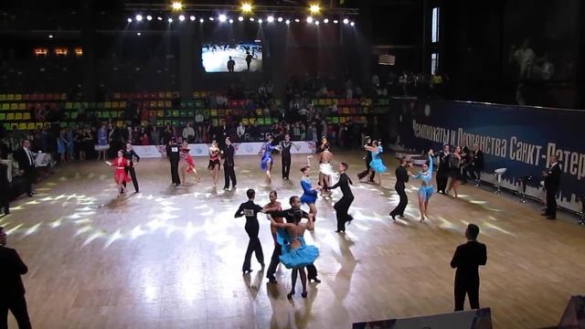 Самба (1) (Взрослые+Молодежь D класс, 8 танцев) 1\4 финала Первенство СФТС СПб 17.01.2020 смотреть онлайн