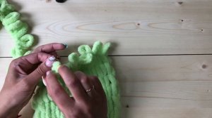 Как закрыть петли в пледе из Alize Puffy