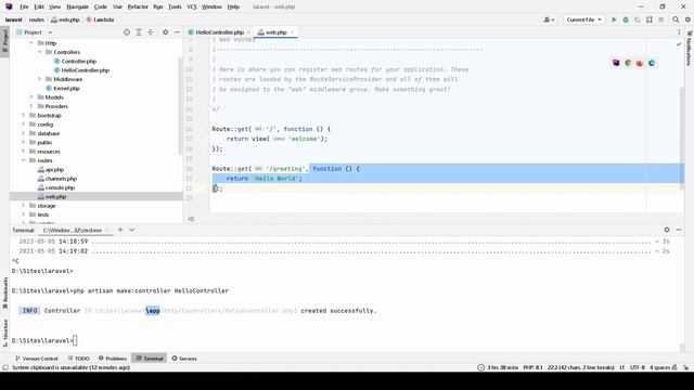 Создаем простой роут для использования в своем приложении Laravel смотреть онлайн