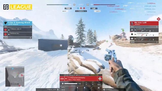 TRB vs LaW | BFV 5v5 Squad Conquest | PS4 EU Div. 1 Week 1 Match 2 | ESB League Season 3 смотреть онлайн