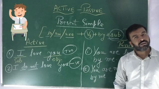 Active & Passive Voice | ( Present Tense - 1 ) | English Grammar | by RAGHAV Sir смотреть онлайн