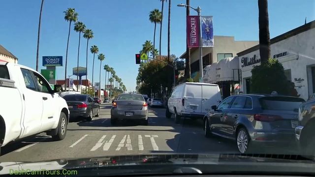 Dash Cam Tours ?: Driving on Ventura Blvd in San Fernando Valley, Los Angeles, California, USA смотреть онлайн