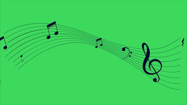 Animated Music Notes in Green Screen | Free Footage смотреть онлайн