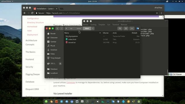 WebDev 5: Installasi Composer dan Laravel (5.5) Framework Pada Linux Debian Server смотреть онлайн
