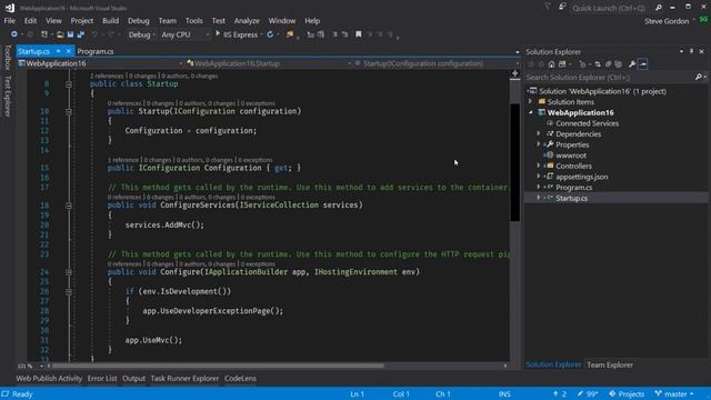 ASP.NET Core 2.0: The Startup Class смотреть онлайн