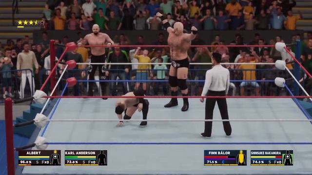 WWE 2K18 - Giant Bernard (Albert) & Karl Anderson Vs Finn Balór & Shinsuke Nakamura смотреть онлайн