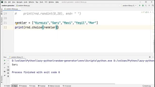 Python - Her Yönüyle Random Kütüphanesi смотреть онлайн