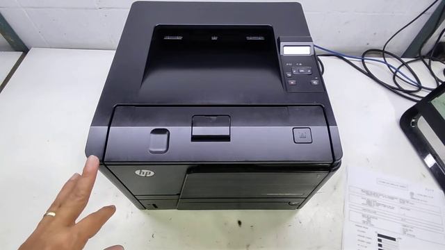 Funcionamento, características e detalhes da impressora HP LASERJET pro 400 M401n - impressão. смотреть онлайн