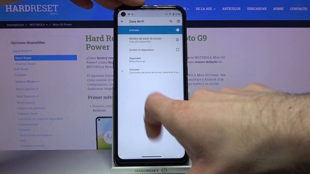 Cómo compartir Internet en MOTOROLA Moto G9 Power - activar Zona WiFi, compartir WiFi смотреть онлайн