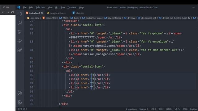 how to make portfolio website landing page using ( html, css, bootstrap, jquery) part : 1 смотреть онлайн