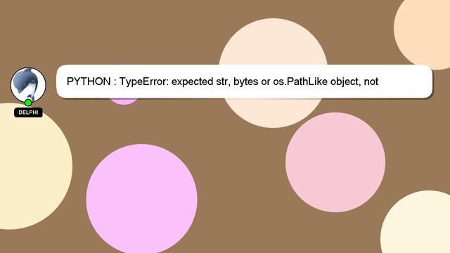 PYTHON : TypeError: expected str, bytes or os.PathLike object, not _io.BufferedReader смотреть онлайн