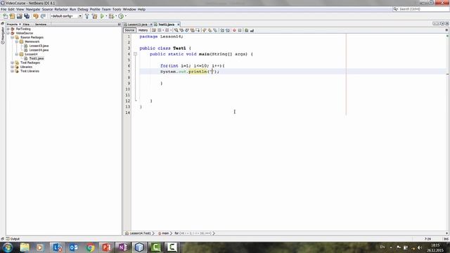 Урок 14 - Цикл FOR знакомство (Java для Начинающих) смотреть онлайн