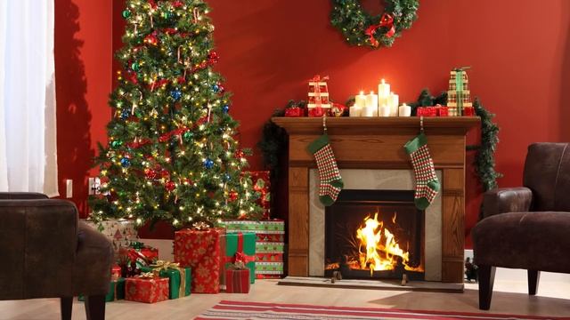 Cozy Christmas Music Ambience?Relaxing Christmas Music With Fireplace Sound?Merry Christmas Everyon смотреть онлайн