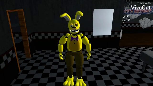 Fnaf клип[Пора привлечь внимание] Prisma 3d анимация со спринг бонни