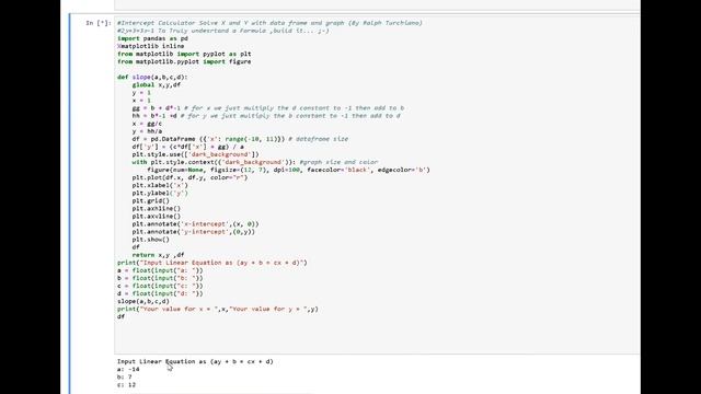 Simple Intercept Calculator Python 3 смотреть онлайн
