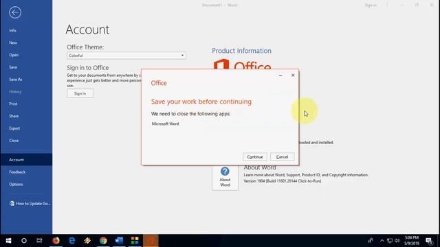 Latest Update for MS Office 2016 & 2019 (Word, Excel, PPT & Outlook 2019) смотреть онлайн
