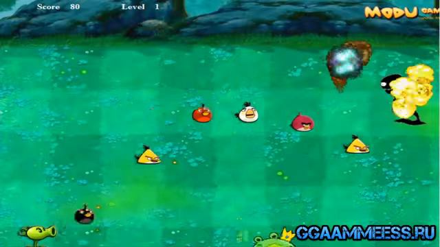 Angry Birds Энгри Бердс растения против зомби смотреть онлайн