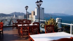 Вид с крыши отеля Green World Hotel Nha Trang