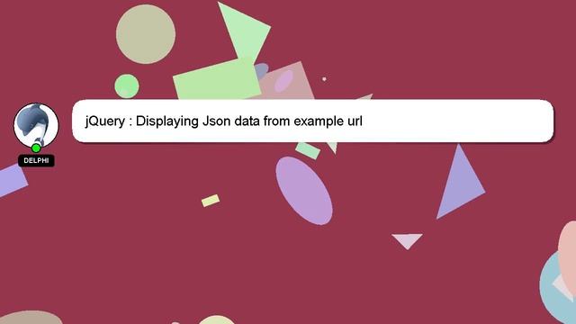jQuery : Displaying Json data from example url смотреть онлайн