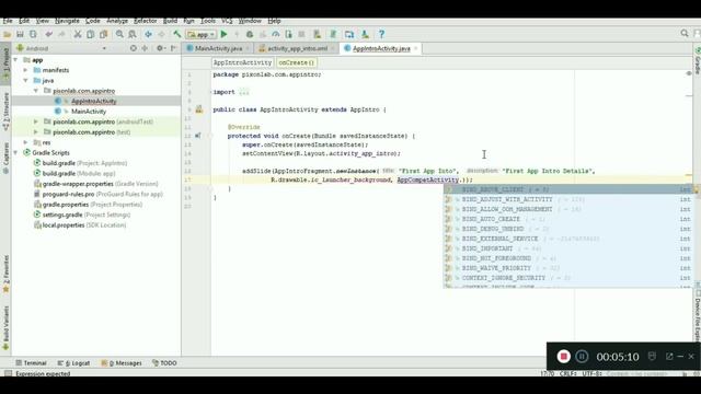 Android Tutorial: How to add Intro Slider in your android app using AppIntro Library смотреть онлайн
