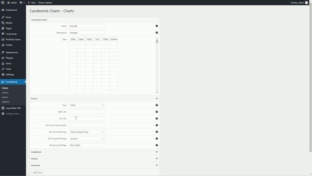 Candlestick Charts - Create a chart from a JSON source смотреть онлайн