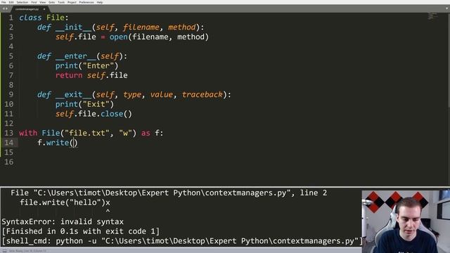 Expert Python Tutorial #6 - Context Managers смотреть онлайн