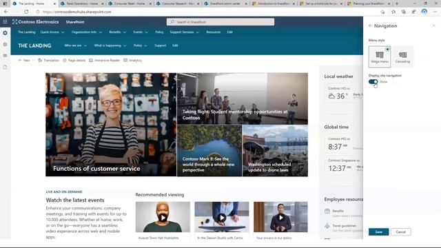 SharePoint App Bar - Global navigation and wayfinding смотреть онлайн
