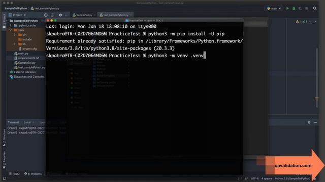 Setup | usage of virtual environment & requirements.txt in python смотреть онлайн