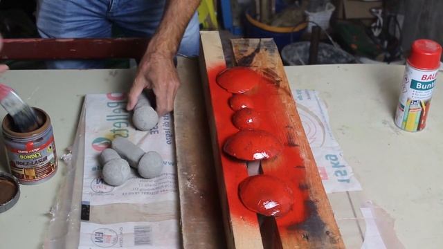 DIY Stein-und Fliegenpilze gießen.Als Herbstdeko für die Fensterbank oder den Balkon смотреть онлайн