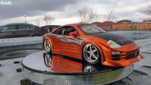 Mitsubishi Eclipse WideBody Fast and Furious Tuning Style Jada Toys 1/18 смотреть онлайн