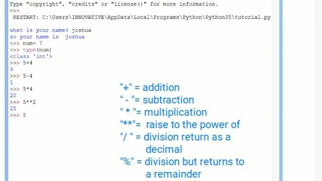 Python tutorial ("input user, intergers & random") смотреть онлайн