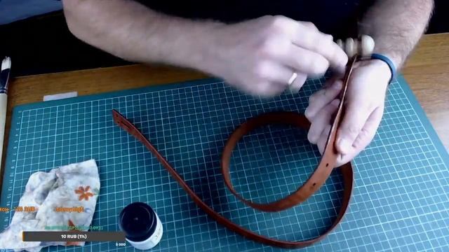 Работа с Кожей! Стрим! Детский Ремень из Натуральной Кожи! Ручная Работа! Handmade! смотреть онлайн