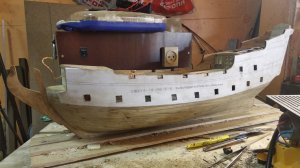 № 16 Сборка Черной Жемчужины. Вырезаем отверстие под порта..