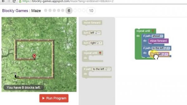 Google Blockly Games - Solution Maze level 6