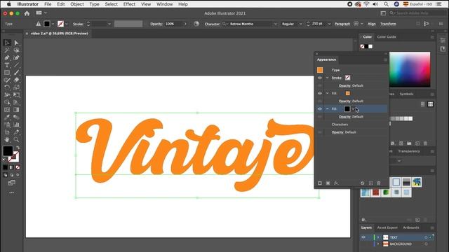 CREAR EFECTO VINTAJE EN ADOBE ILLUSTRATOR CC CON TEXTO EDITABLE Y ESCALABLE смотреть онлайн