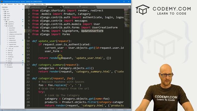 22. Update User Profile - Django Wednesdays ECommerce 22 смотреть онлайн