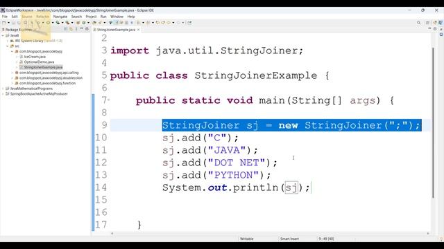StringJoiner in java 8 || features java 8 || 1.8 features in java | java 8 | core java 8 full cours смотреть онлайн