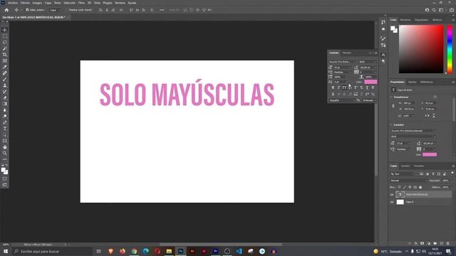 PHOTOSHOP SOLO ESCRIBE EN MAYÚSCULAS - SOLUCIÓN ? смотреть онлайн